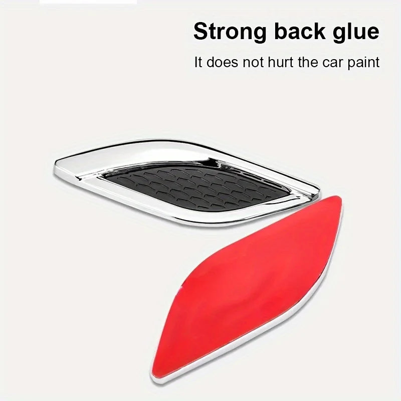 Upgrade Your Car's Style with Our Simulated Wind Styling Shark Gills Sticker - Perfect Fit Qme