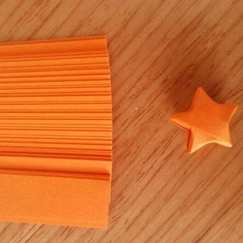 ^Origami Lucky Star Paper Strips Folding Paper Ribbons Colors Qme