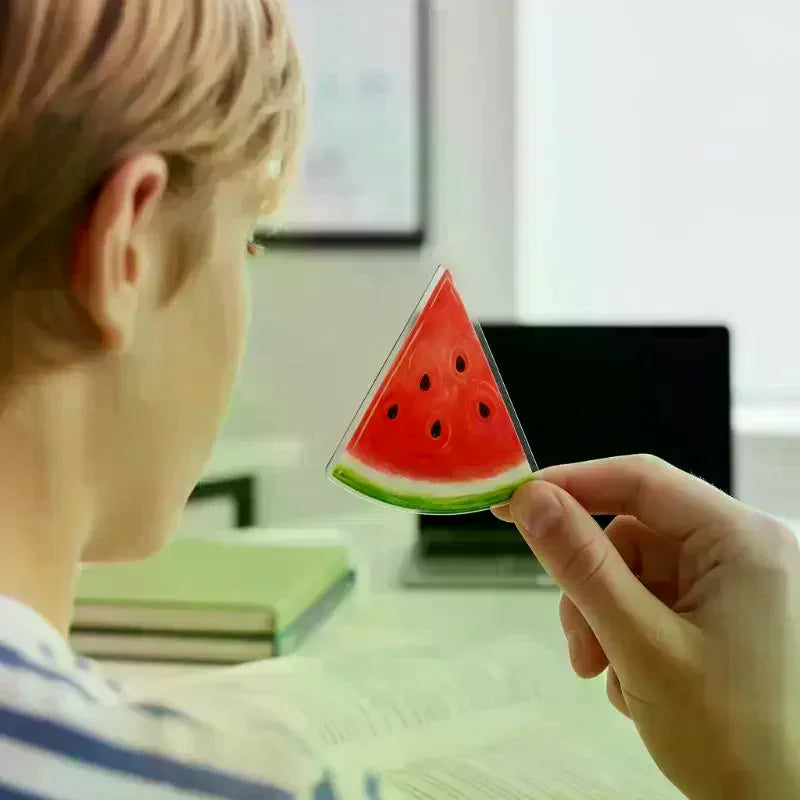 Reading Bookmark Simulation Fruit Desktop Decor Eye-catching Birthday Qme