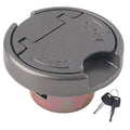 Fuel Cover Gas Gas Lid Gas Lock with Keys Stainless Steel Parts for GY6 Scooter Motorcycle Qme Silver