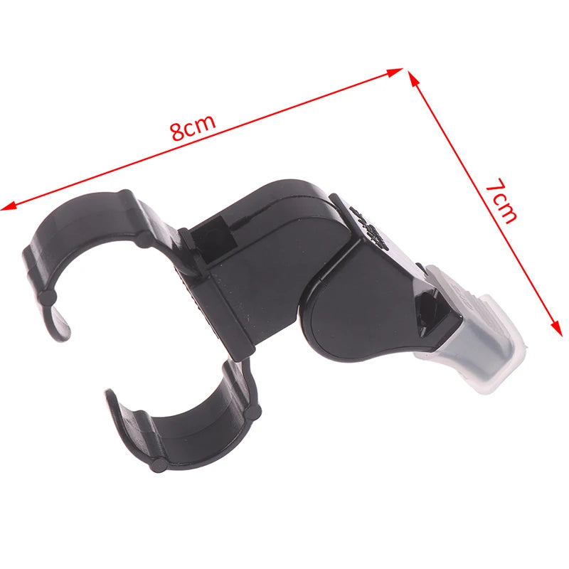Black Plastic Pealess Finger Grip Sports Skate Football Referee Mouth Qme