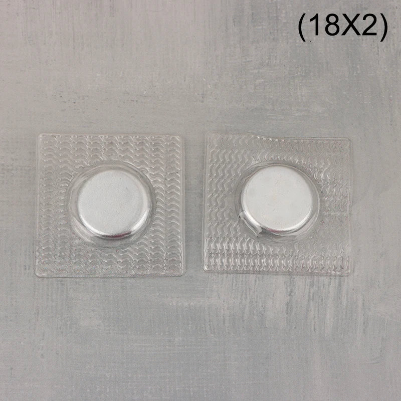 5Pairs PVC Invisible Metal Strong Magnetic Snaps Button Invisible Sew Magnetic Magnet Fastener For Handbag Clothing Qme 18x2
