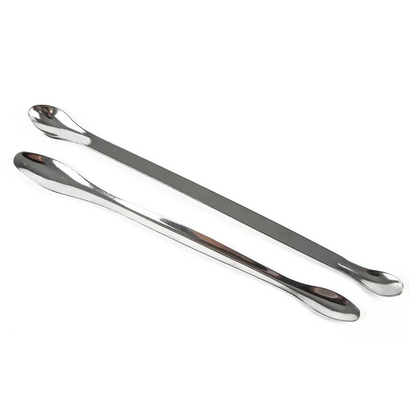 Stainless Steel Lab Spoon Spatula Laboratory Sampling Mixing Micro Qme