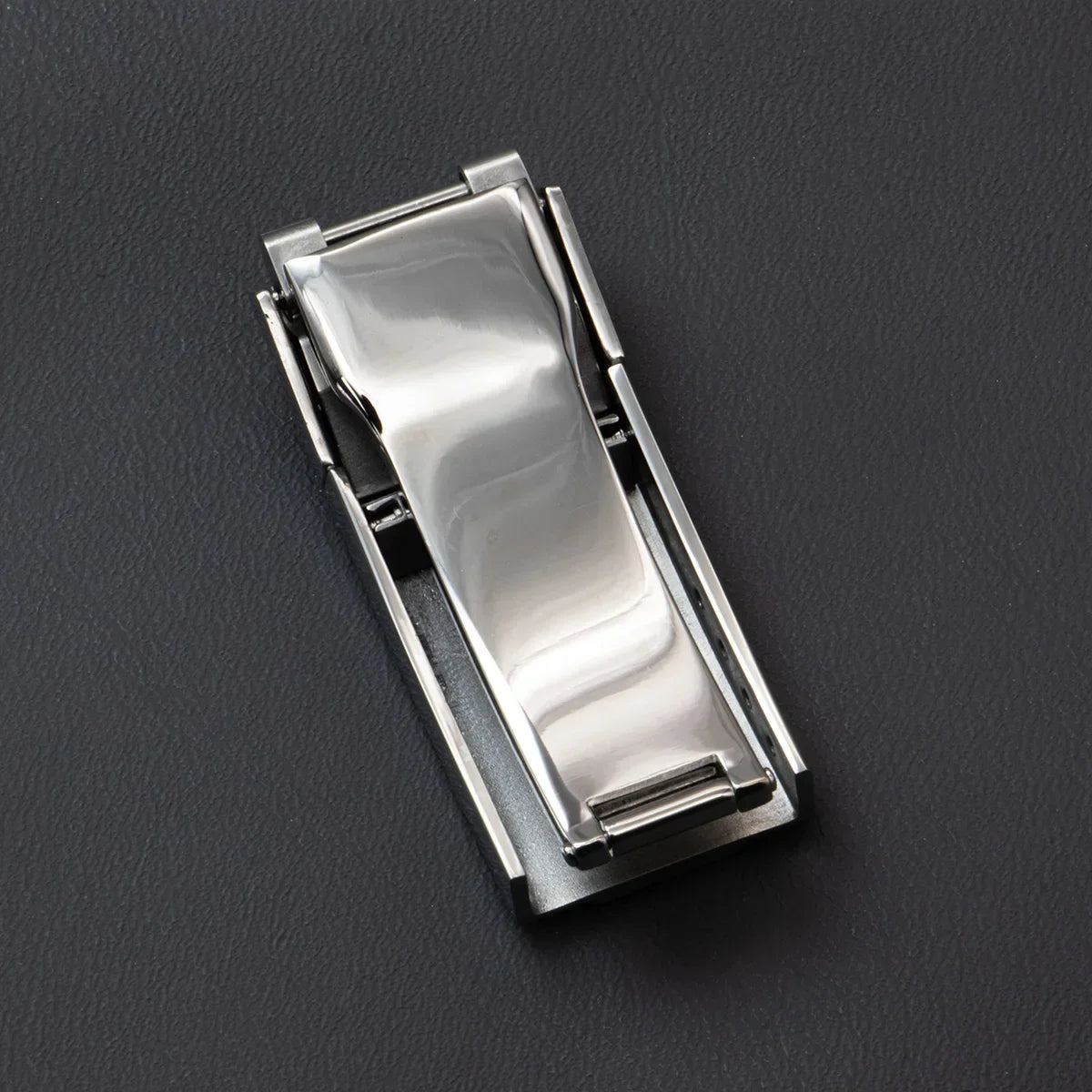 16 18mm Stainless Steel Buckle Watch Band Glidelock Clasp Fine-tuning Pull Button Buckle Silver Folding Safety Clasp Accessories Qme