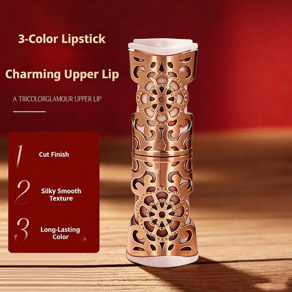 3 LIp Gloss Soft Mist Engraved Lipstick Hydrating Long Lasting Makeup Qme