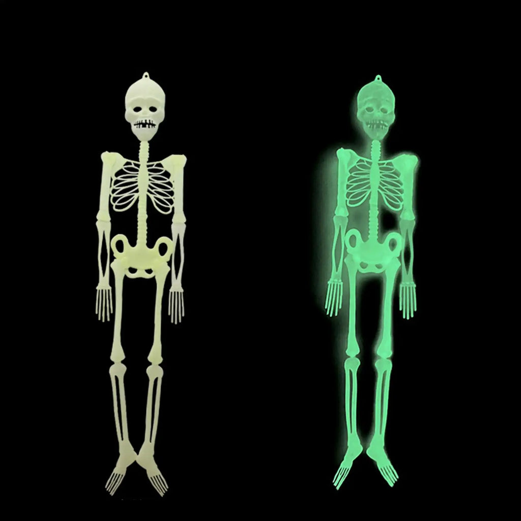 Skeleton Decor 5 Ft Glow Dark Bones Door Hanger Props Halloween Qme