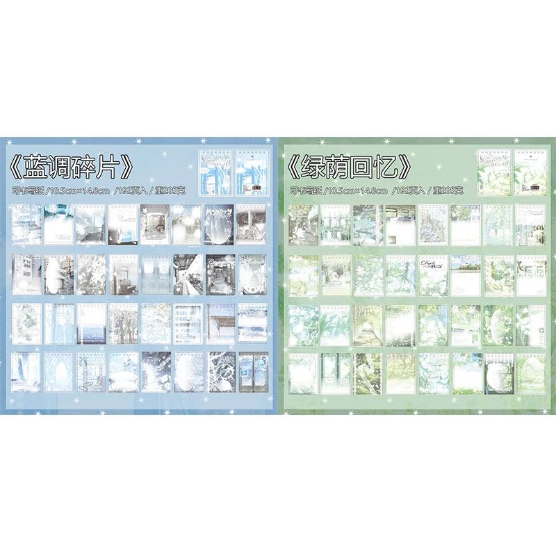 TIANZI 192 Sheets Cute PET Die cut Stickers book Retro Cartoon Handmade Scrapbooking Handbook Material Phone Stickers Kids Gift Qme AB