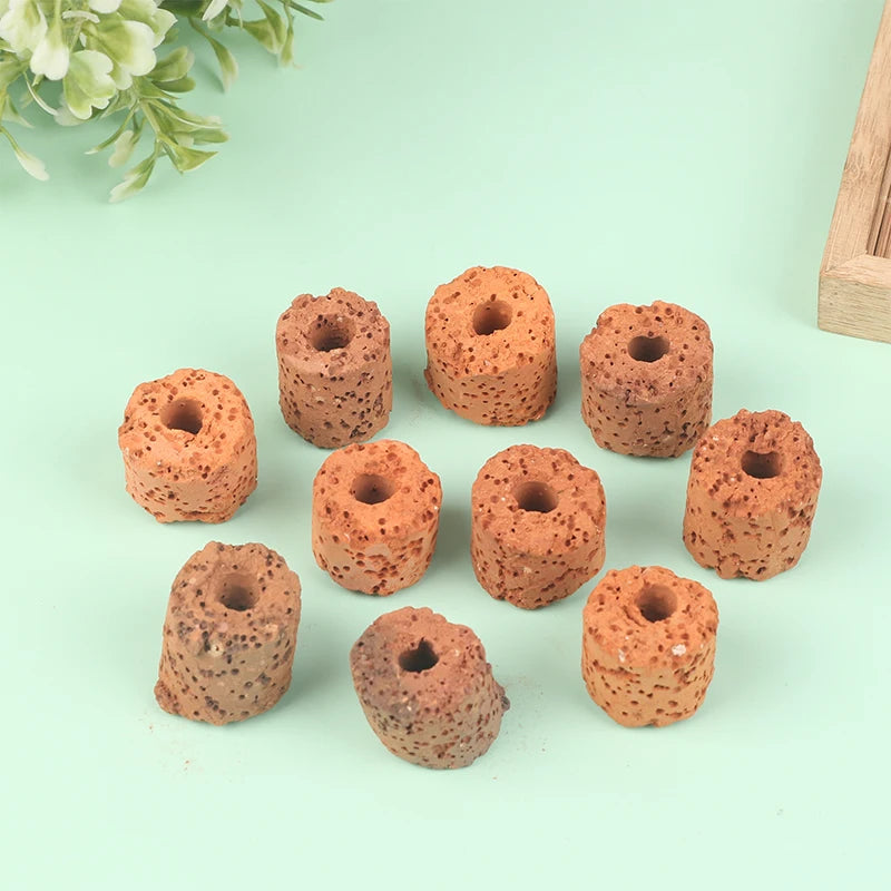 10Pcs Plant Ring Aquarium Fixed Watertank Filter Weightsholder Plants Fixing Tool Aquatic Media Pottery Gravityceramic Rings Qme