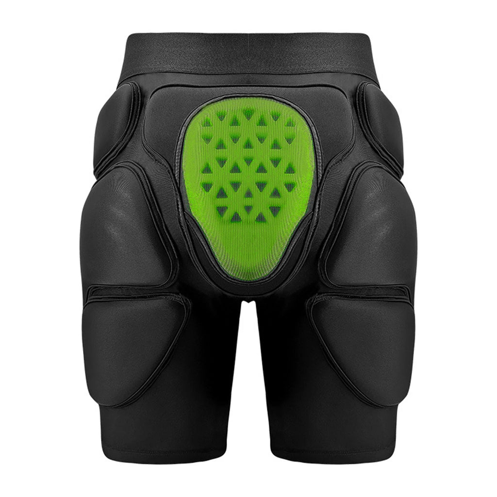 Padded Shorts Skating 3D Protection Skate Shorts High-Impact EVA Padding Breathable Lycra Fabric Impact Shorts for Women/ Men Qme black XXL