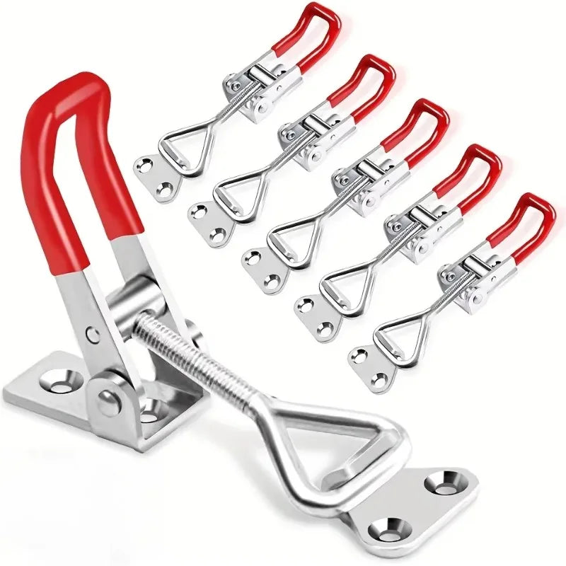 Adjustable Toggle Clamp Latch Heavy Duty Toggle Latches Holding Capacity Pull Latch Clamp For Smoker Lid Jig Tool Box Cas Qme