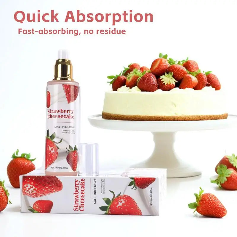 Strawberries Body Mist Long-lasting Cloth Refresher Strawberry Qme