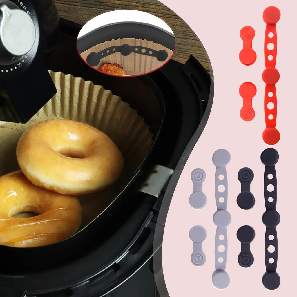 Air Fryer Liner Magnets Buckle Silicone Accessories Holder Holding Qme