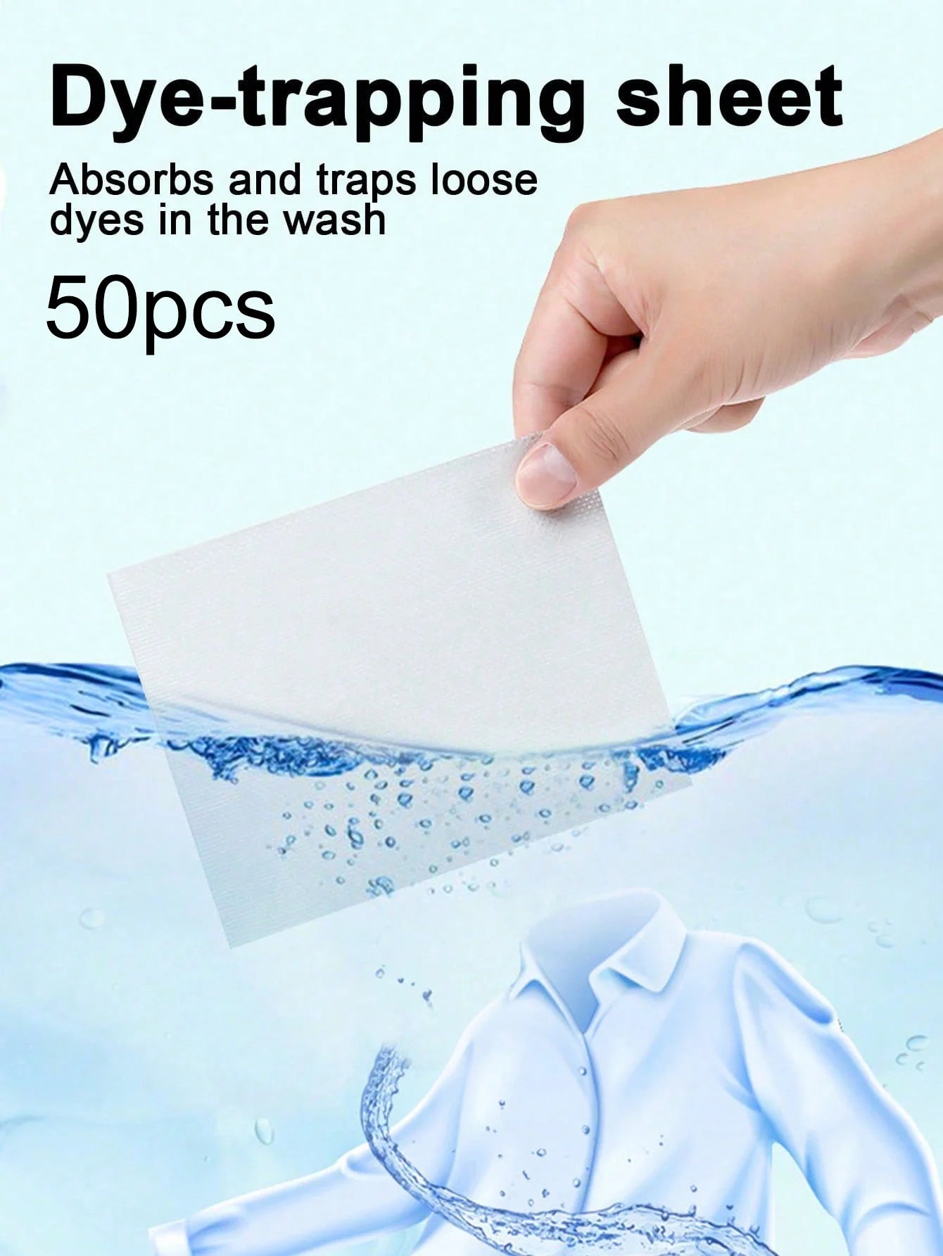 50 Anti-dyeing Laundry Absorbing Tablets Strong Absorption Qme 50pcs