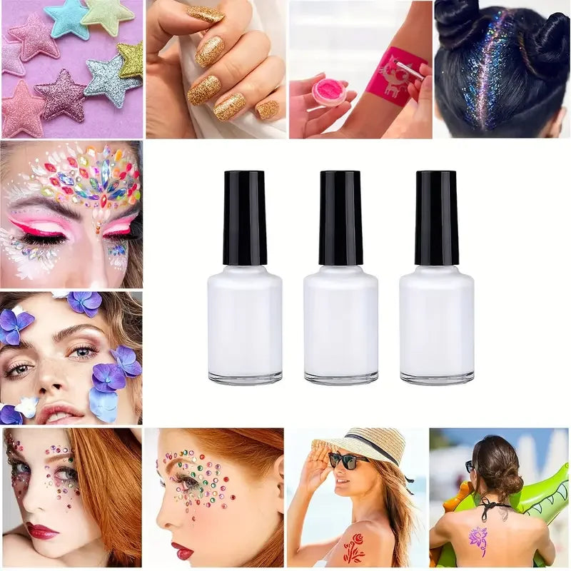 3-Pack Liquid Body Paint Glue Adhesive Multifunctional Waterproof Qme