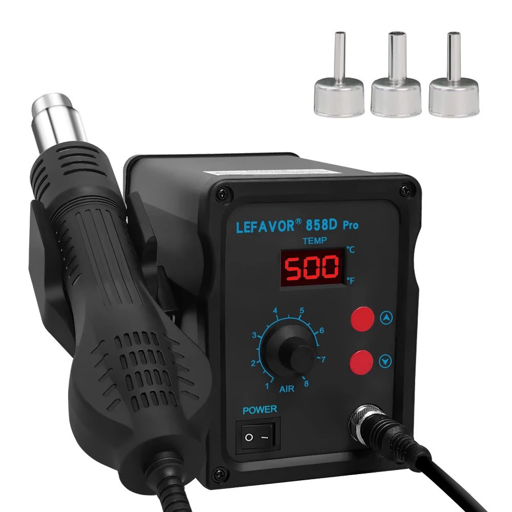 858D Air Gun BGA Soldering Rework Station Blower Hair Dryer Hairdryer Qme 858D-PRO 220V EU Plug