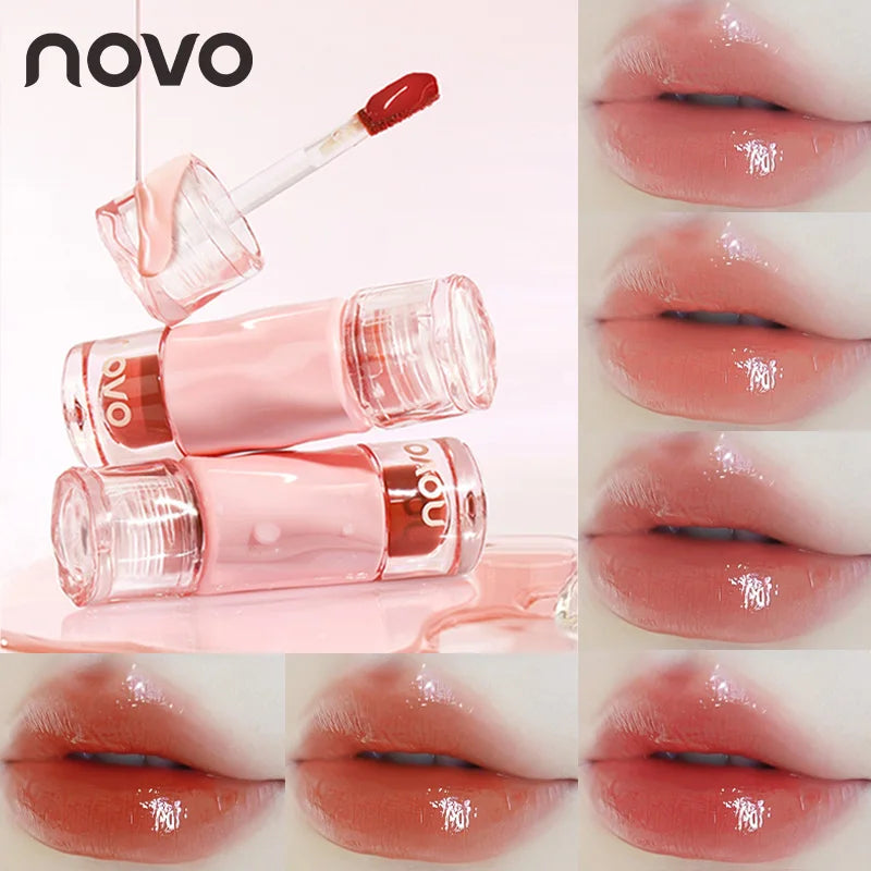 Water Glossy Lip Gloss - Hydrating Lip Glaze, Long-Lasting Shine, Moisturizing Liquid Lipstick, Not Easy To Fade, Lightweight Qme