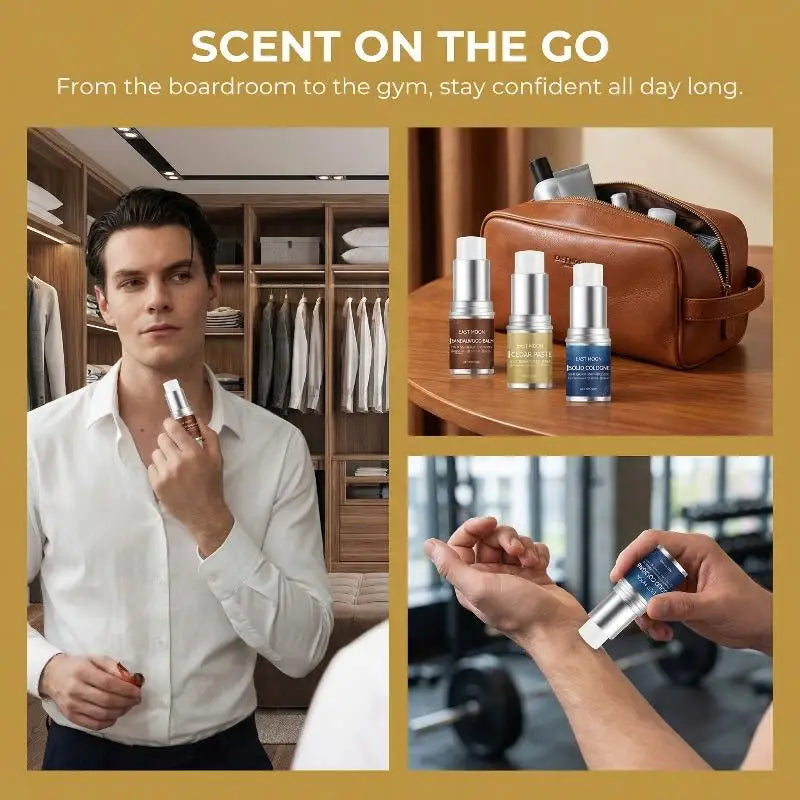 Sandalwood Balm Men Portable Solid Perfume Long Lasting Scent Dating Qme Default Title