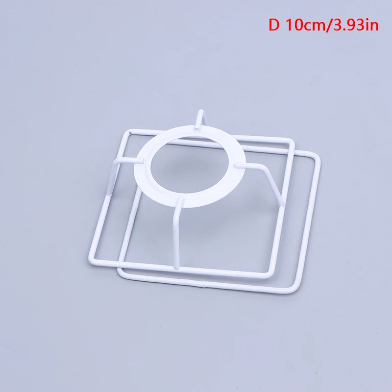 1Set Cylinder Vintage Lampshade Lamp Iron Lamp Frame Shade Accessories For E27 Lamp Socket Chandelier Qme D