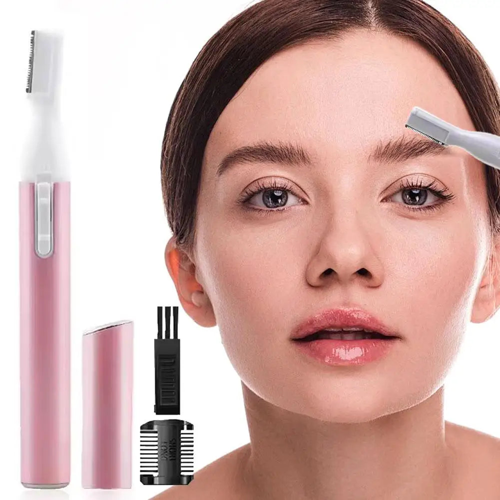 All-in-1 Facial Hair Trimmer Rinseable Blades Women Battery-powered Qme