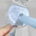 Galaxy Sapphire Highlighter Diamond Sparkle Cream for Eye & Face Glow Long Lasting & Blendable Highlight Cream Makeup Icy Blue Qme 01