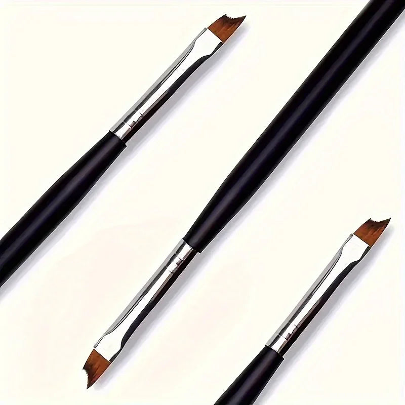1/3pcsNail Gradient Brush, 6.54in Acrylic Powder Dipping Pen, Nail Liner Brush for Manicure Pedicure, Nail Painting Drawing Tool Qme