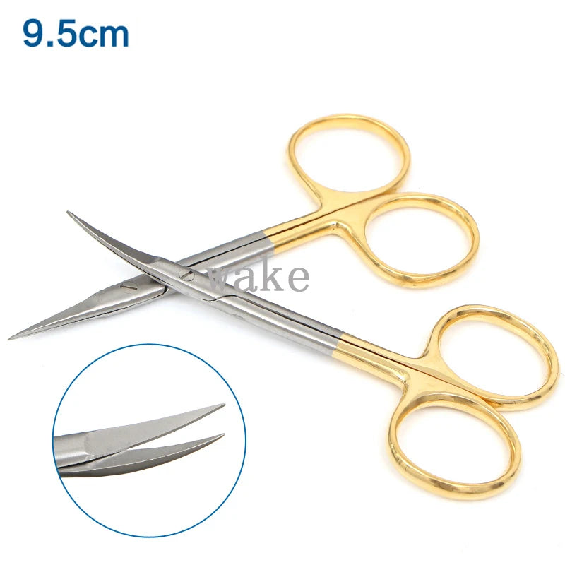 Dental Surgical Scissors Stainless Steel Needle Holder Plier Straight Qme 2pcs mix