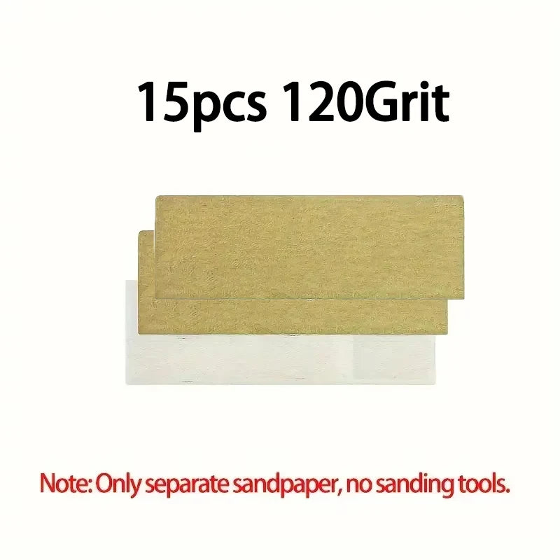 Precision Mini Sander Kit: 80-600 Grits, Ideal for Crafts & Tight Spaces, with Polishing Tools, Compatible with Angle Grinders Qme 15Pcs 120 Grits