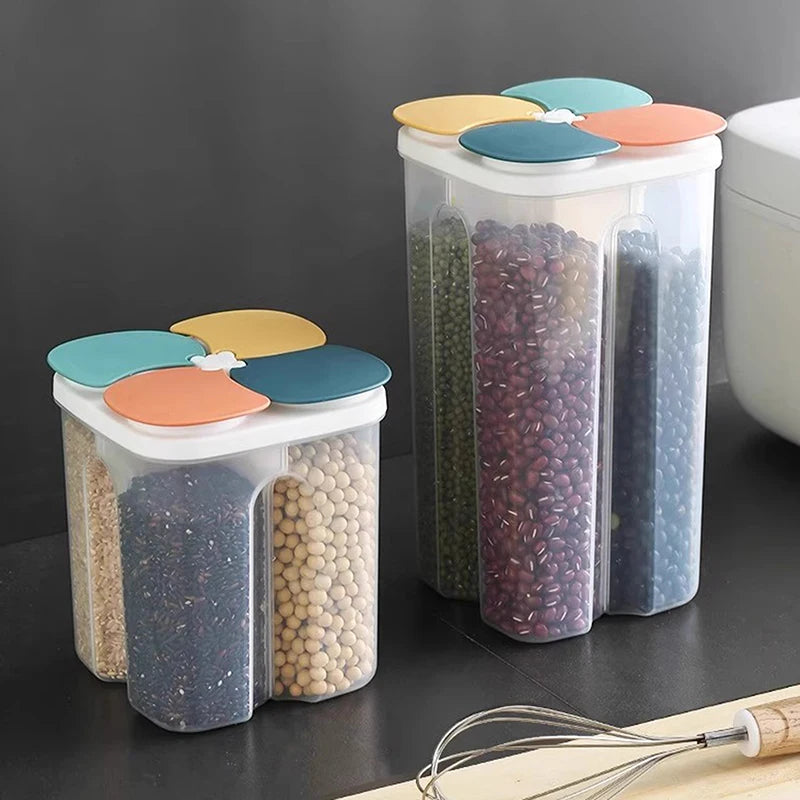 Four Grains Transparent Storage Crisper Kitchen Supplies Qme