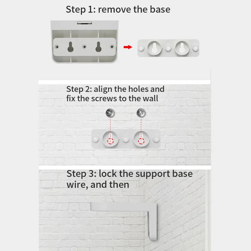 CCTV Dome Camera Right Angle Screws ABS Universal Fit Indoor Outdoor Qme