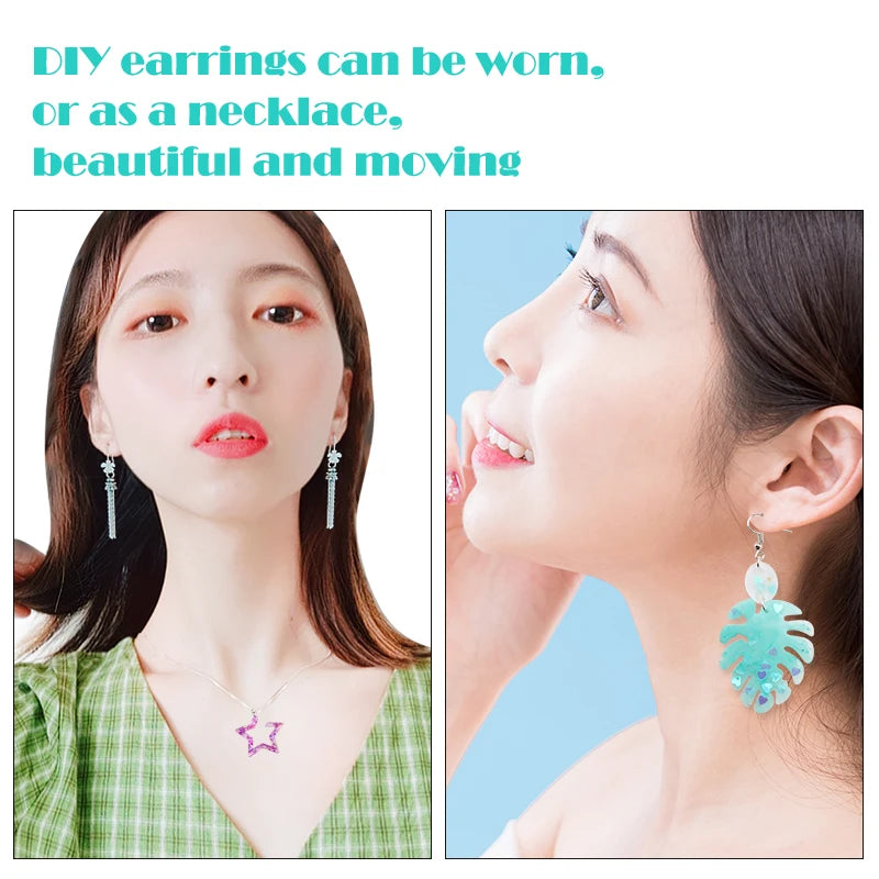 30 Styles Silicone Earring Pendant Silicone Resin Molds Jewelry Making Casting Mold for DIY UV Resin Epoxy Charms Craft Handmade Qme