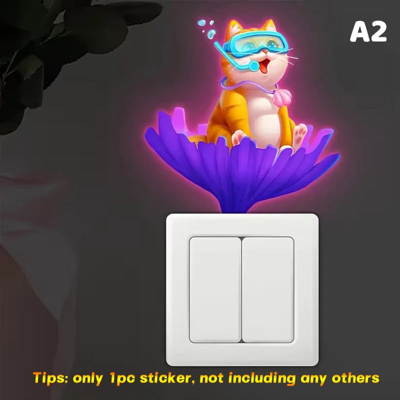 Self-adhesive Removable Wall Stickers Suitable Switches Qme A2