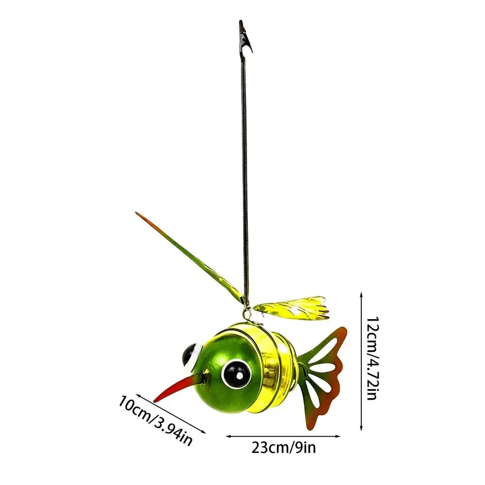 Hummingbird Solar Lights Outside Yard Hangable Animal Sculpture Decor Qme as shown China Mainland