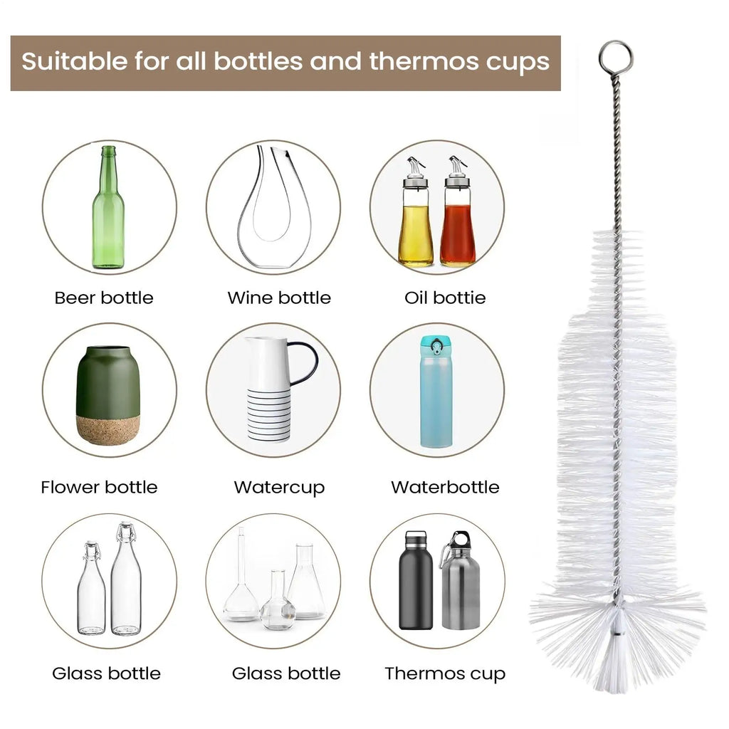 Bottle Brush Cleaner Flexible Water Cleaning Tools Long Handle Narrow Qme