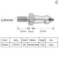 Tripod Spike 1 4 3 8 M8 Inch Camera Monopod Feet Screw Fixed Shooting Qme 14