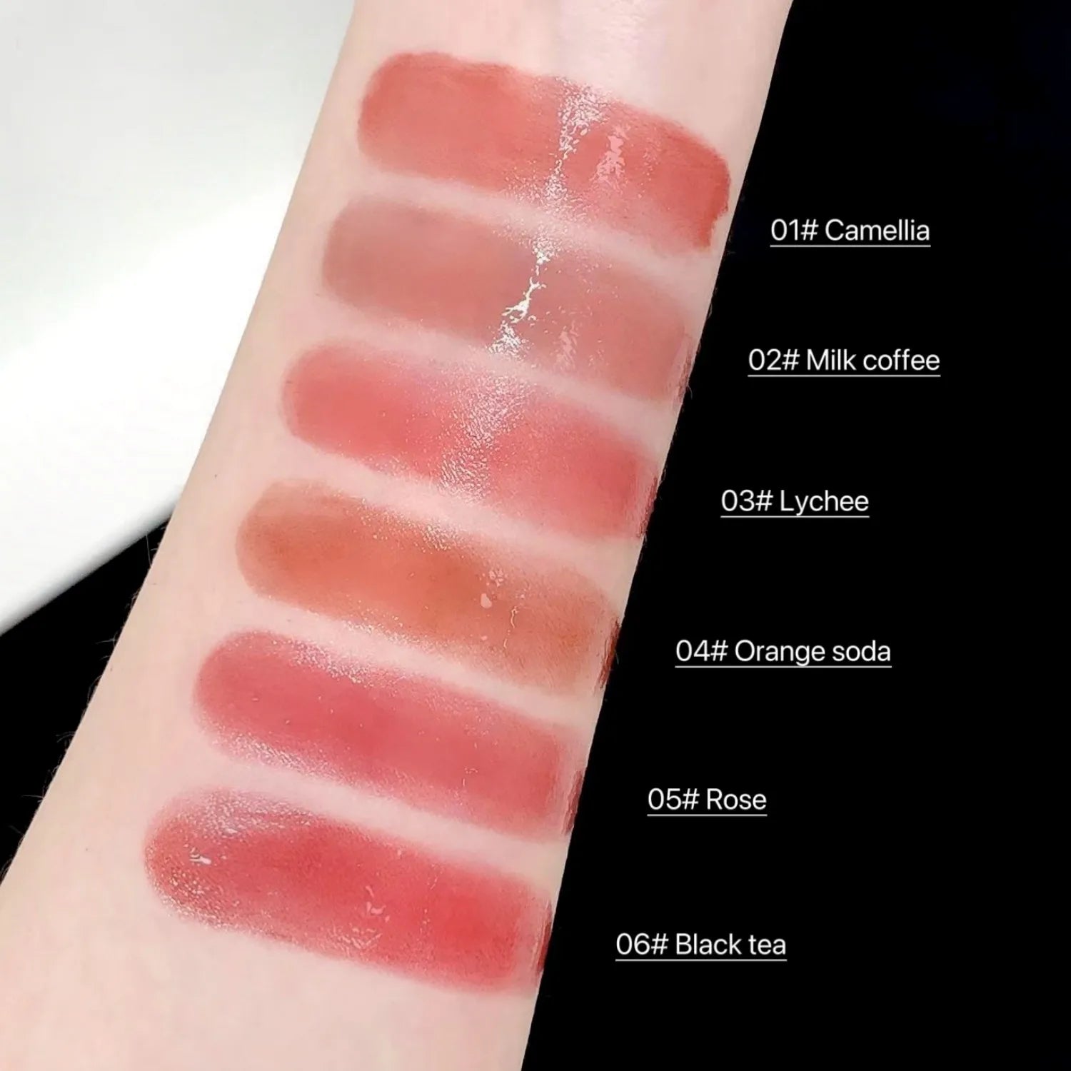 SHAQINUO Mirror Water Gloss Lipstick Silky Moisturizing Long-lasting Qme
