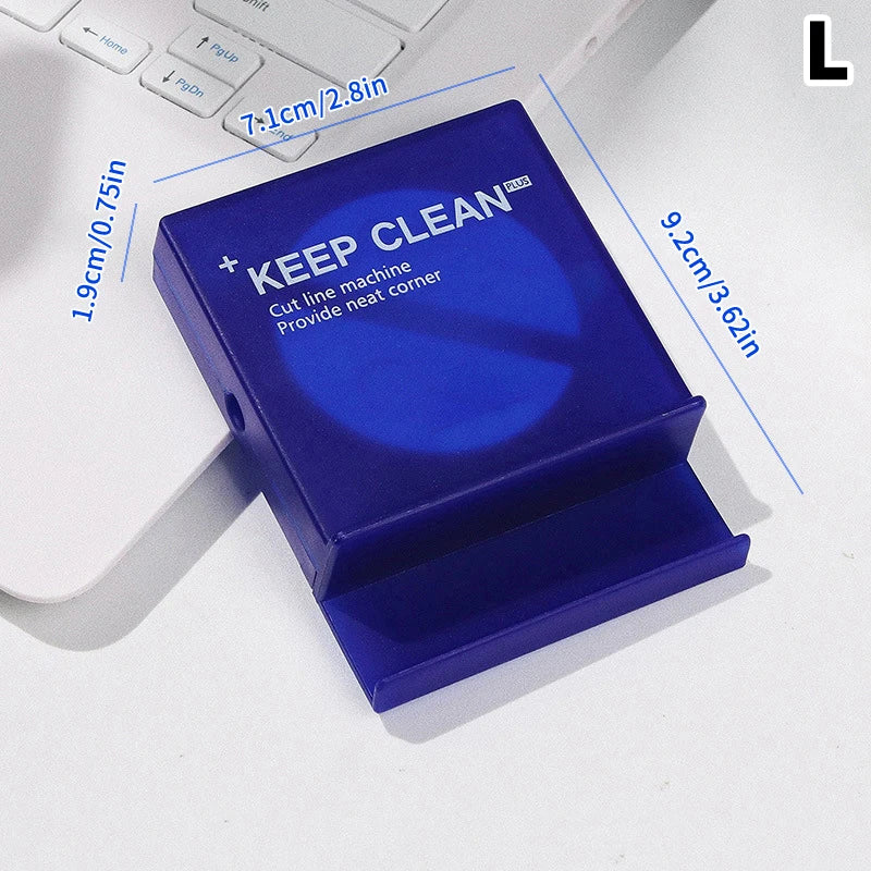 Retractable Phone Holder Charger Wire Storage Protector Portable Qme L Blue
