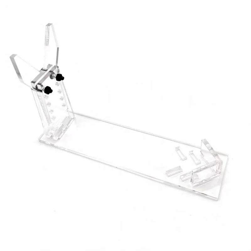 Clear Acrylic Hand Display Stand Rack Holder For 5 Gears Adjustable Short Toy Model Showing Rack Qme Clear