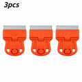1/3/5Pcs Portable Mini Scraper Tool Erase Stickers Paint Marks Old Glue for Auto Window Glass Adhesive Film Removal Qme orange 3pcs