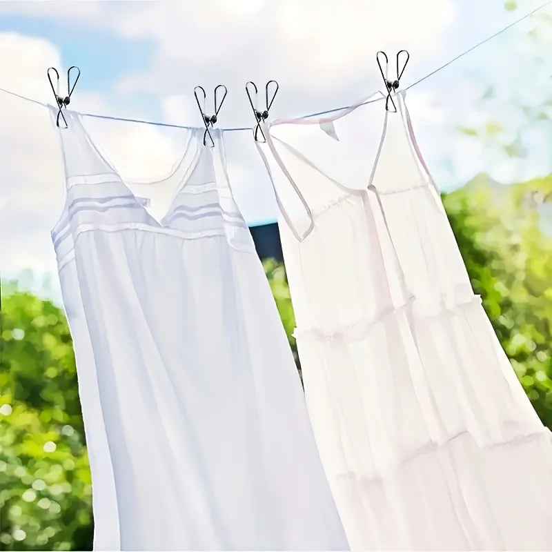 Stainless Steel Small Clothes Clip, Durable Clothes Nail, Multifunctional Metal Wire, Practical Clip Suitable for Kitch Qme