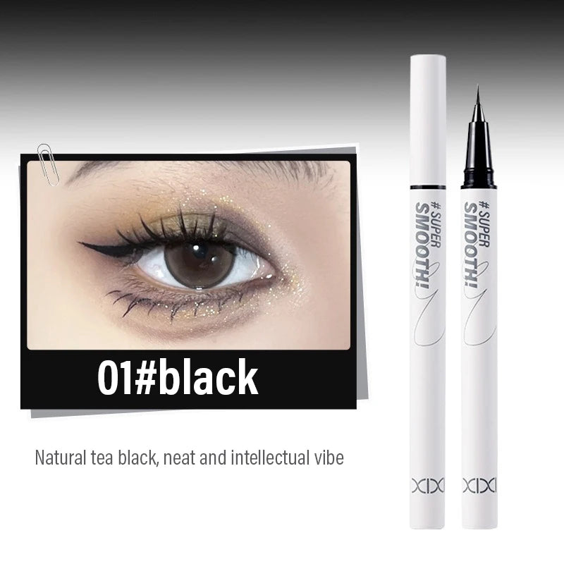 Micro-Sculpt Eyeliner Ultra Fine 0.01mm Tip for Lashes & Brows 24H Waterproof No-Smudge Smooth Black Brown White Eyeliner Makeup Qme 01 black