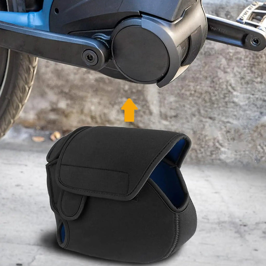 E-Bike Motor Cover Windproof Waterproof Protection Electric Bike Engine Protective Cover for Transportation Storage Home Garage Qme