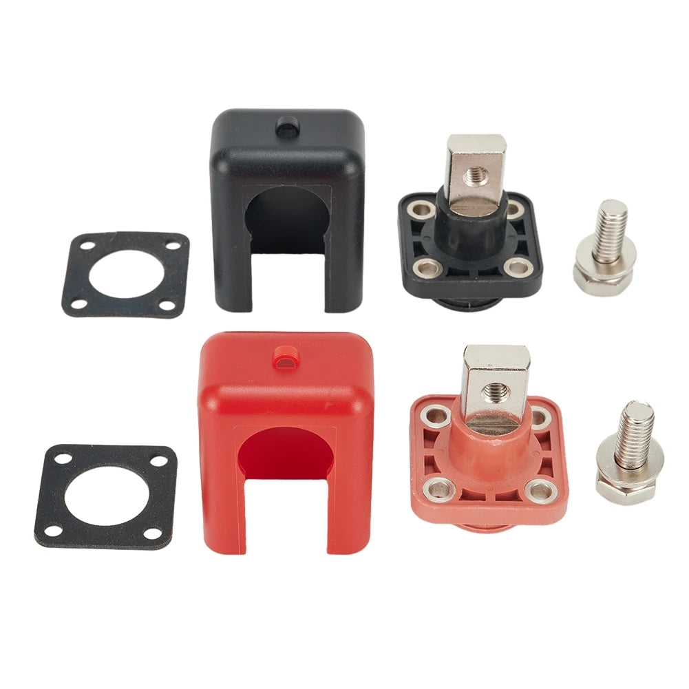 2PCS 200A All-Copper Lithium Battery Energy Storage Terminal Battery Connector Battery Storage Terminal Post Qme