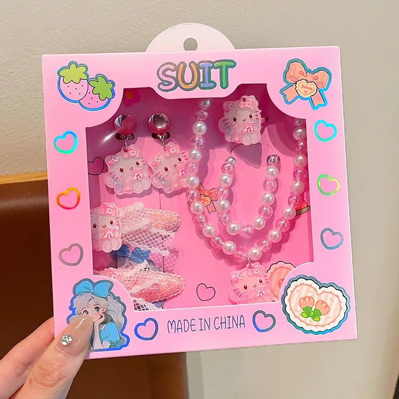 Hello Kitty Kuromi Cartoon-style Sweet Jewelry Student-style Qme 3