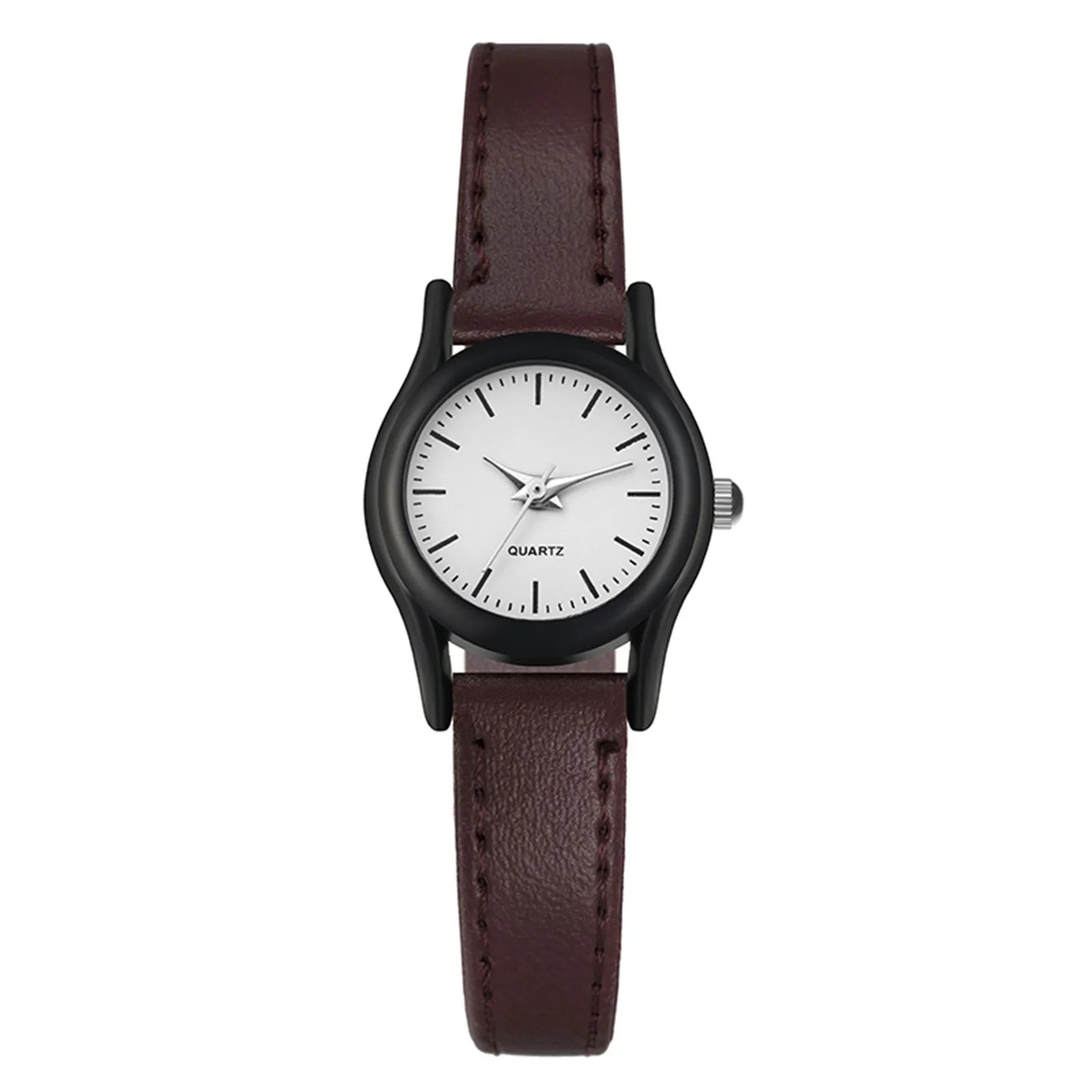 New Couples Watches Leather Strap Minimalist Fashion Quartz Wristwatches Multiple Colors Clothing Accessory Casual Simple Watch Qme J