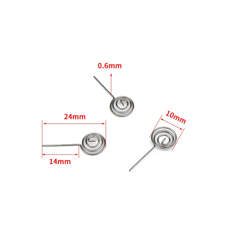 Nickel Wire AAA Battery Springs 5 Coil Contact Plate Positive Qme A1 AA