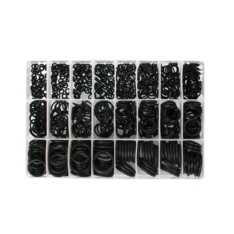 O Ring Set Seal Kit R134a R12 HNBR Rubber O-Rings Assortment For Car Automotive Air Conditioner A/C System Repair Tool Qme