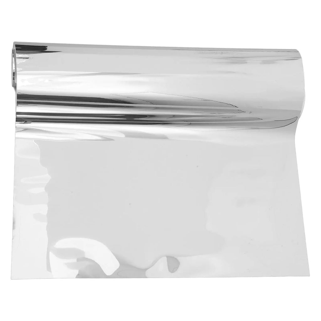 1 Roll Adhesive Wall Mirror Self-Adhesive Simple Design Easy Clean Pet Material Large Decorative Wall Mirror Sheet Bedroom Home Qme