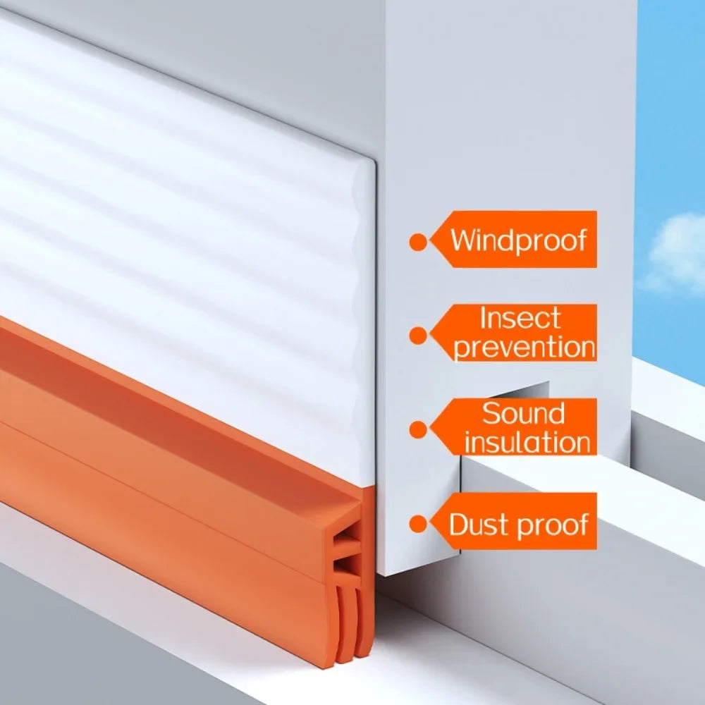 4/2M Sliding Window Sealing Strip Winter Windproof Soundproof Window Sealing Strip Door Sealing Gap Insect Proof Filling Strip Qme