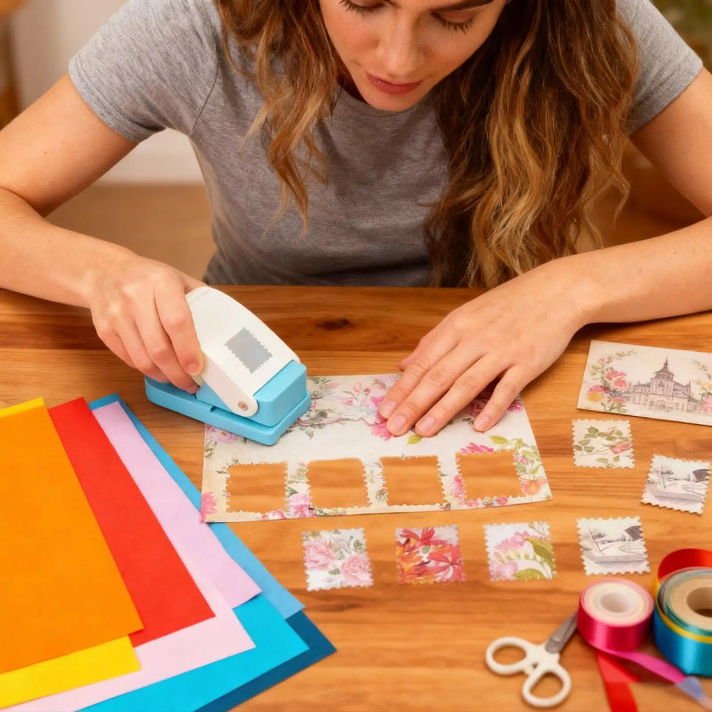 Square Punch Multifunctional Ergonomic Heavy Duty Scrapbooking Stamp Qme