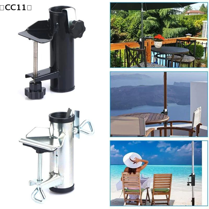 Outdoor Patio Beach Sunshade Umbrella Fixing Clip Garden Holder Qme